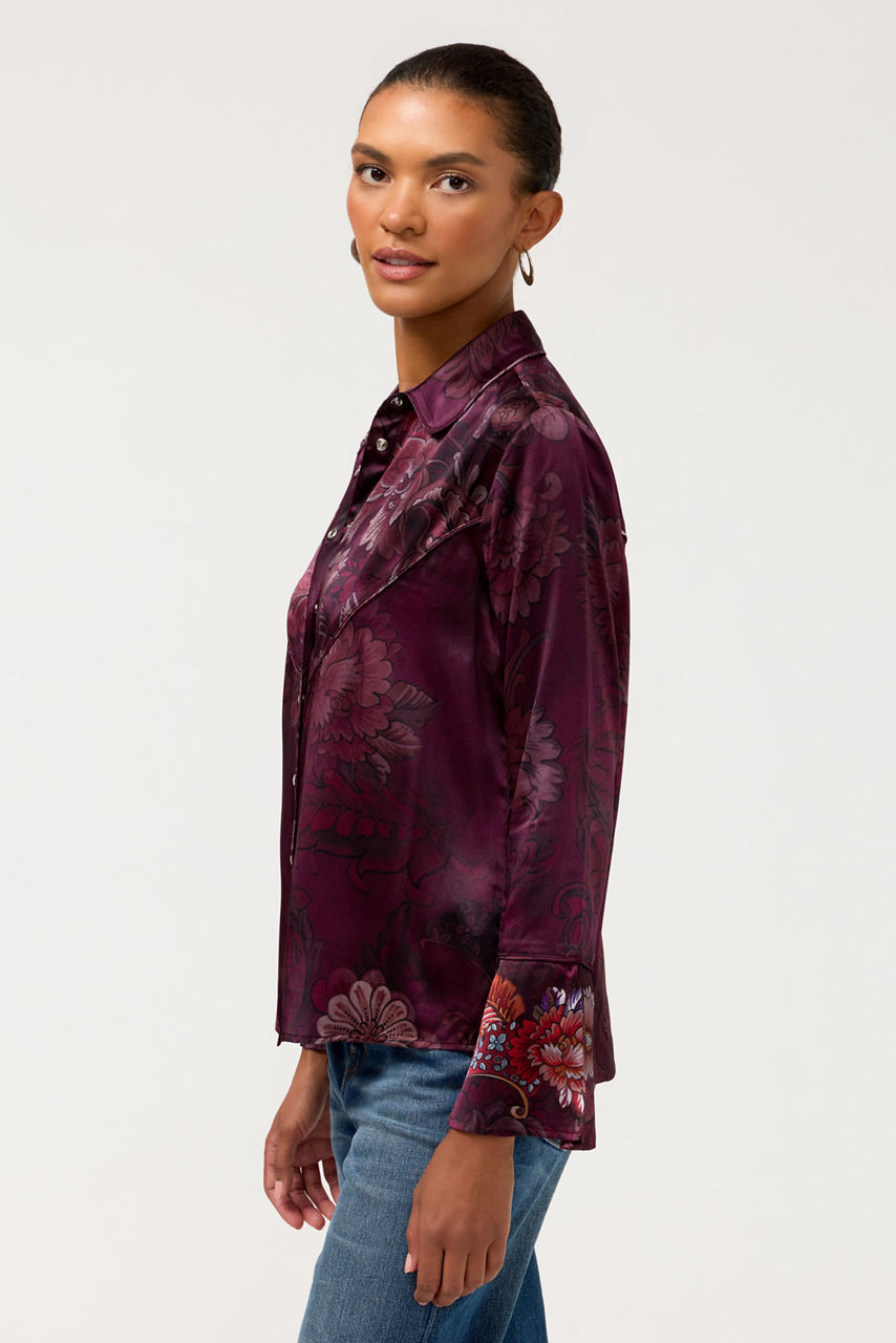 WESTERN FLUTTER SLEEVE BLOUSE, , large image 2