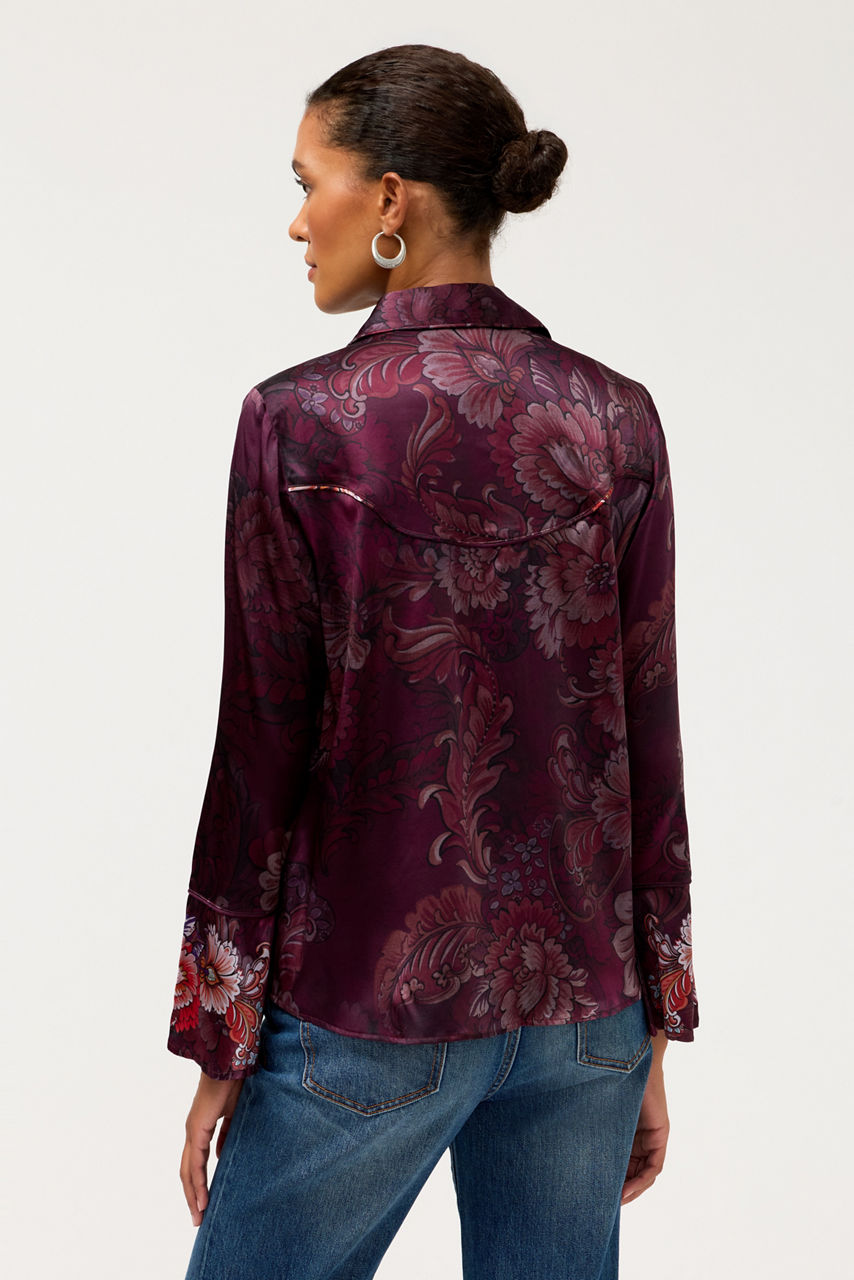 WESTERN FLUTTER SLEEVE BLOUSE, , large image 3