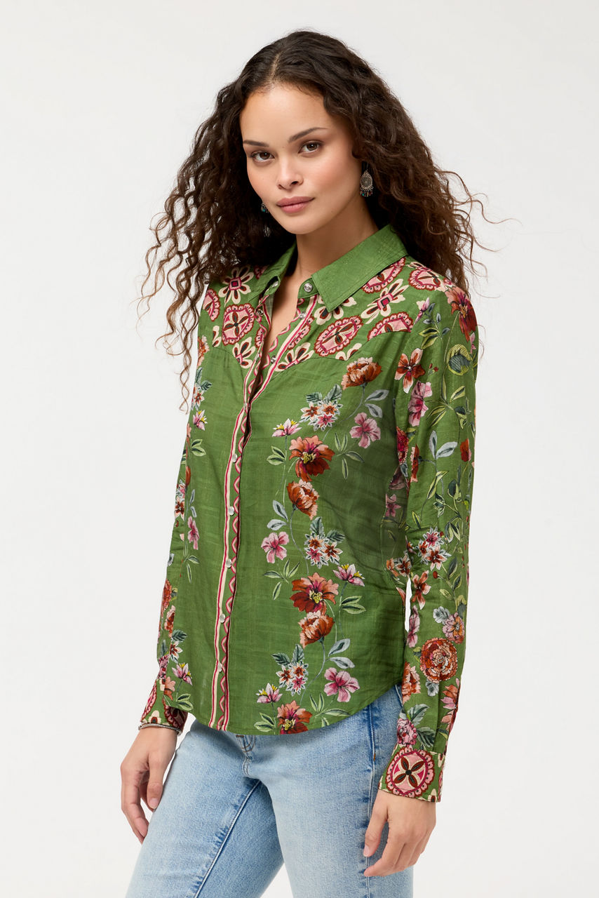 VINTAGE WESTERN SHIRT, , large image 1