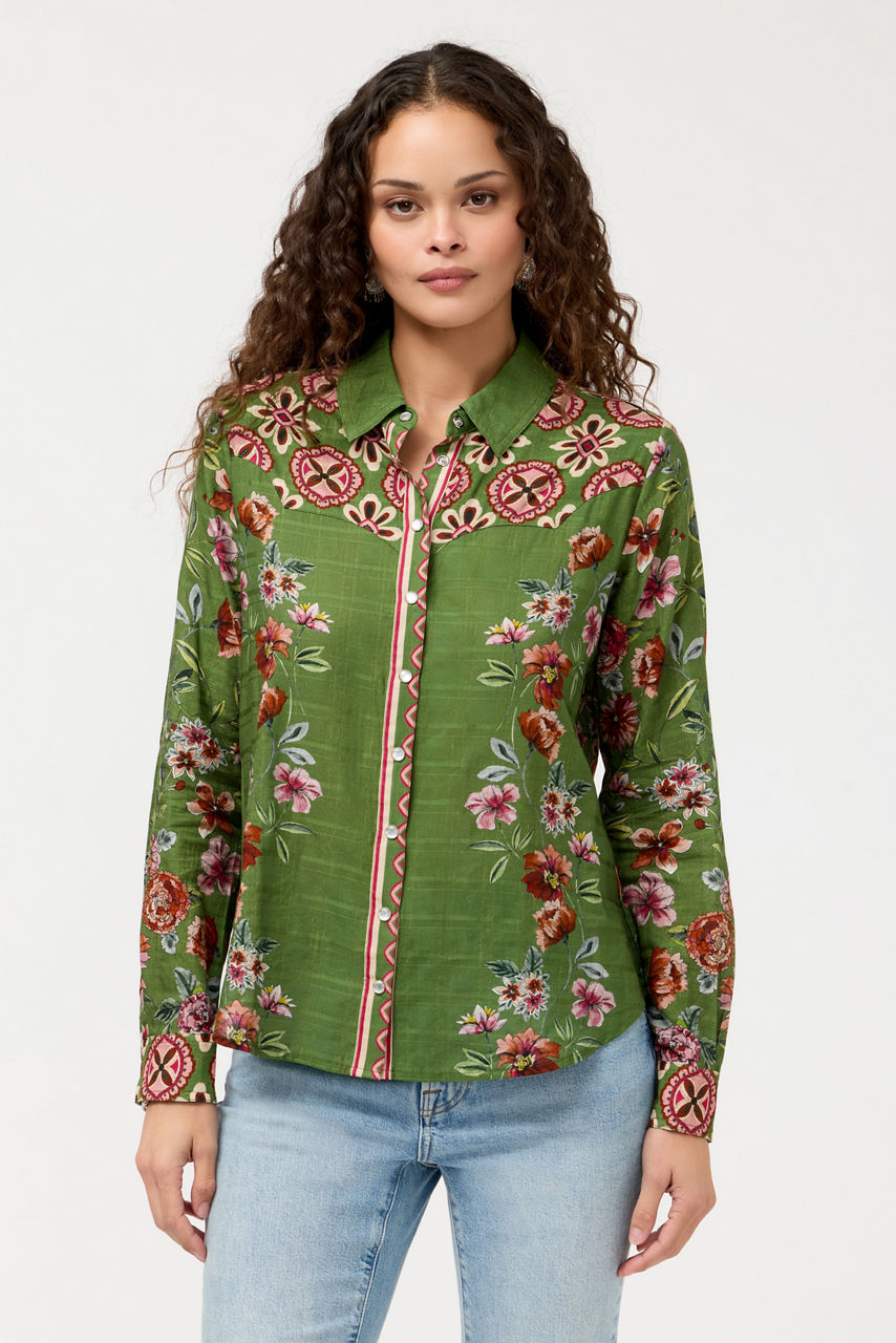 VINTAGE WESTERN SHIRT, , large image 2