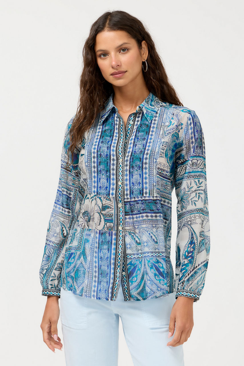 RELAXED YOKE SHIRT, , large image 4