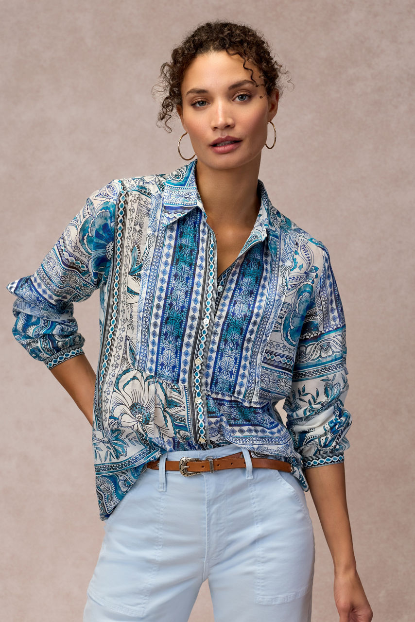 RELAXED YOKE SHIRT, , large image 5
