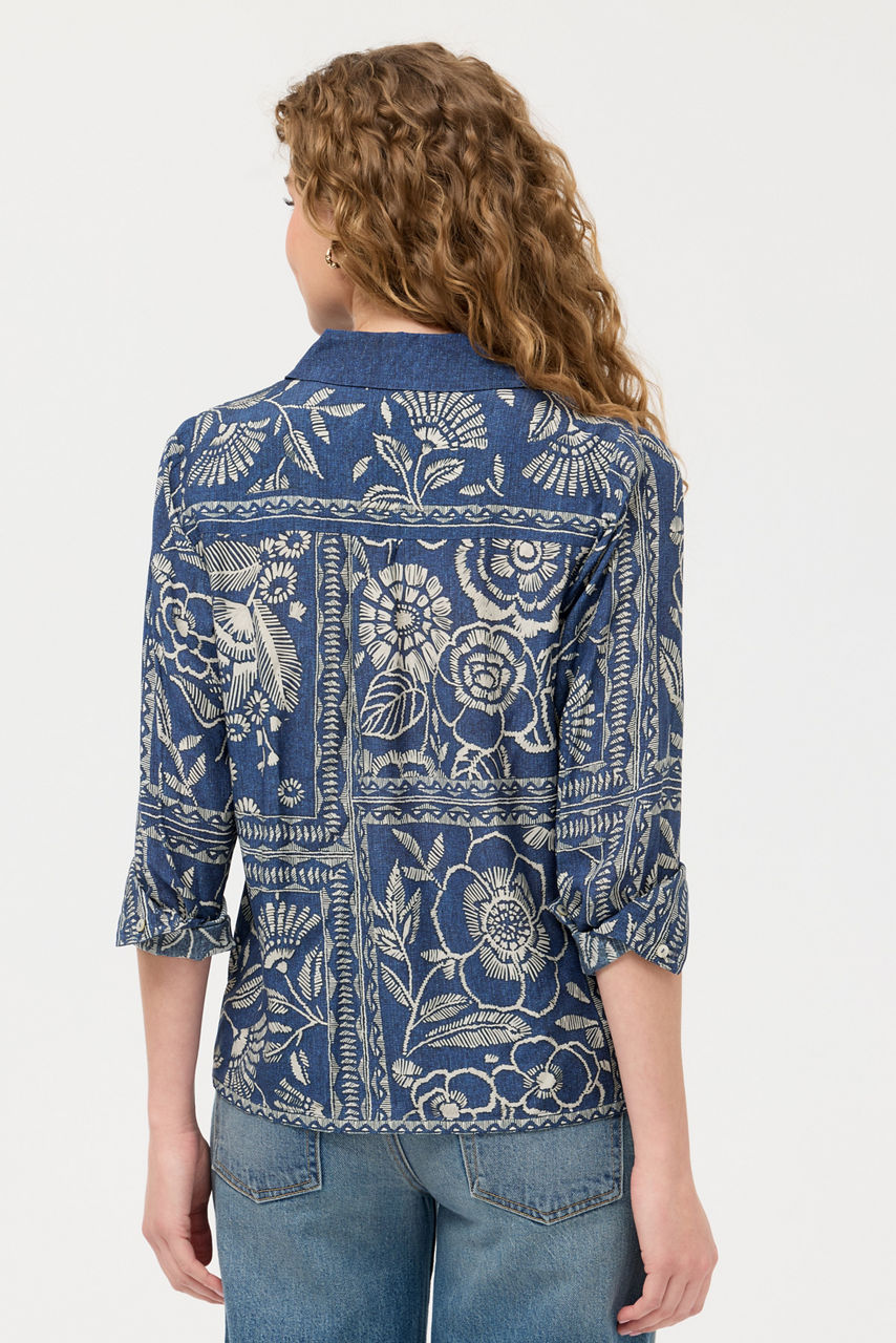 VAELIS BUTTON DETAIL SHIRT, , large image 4