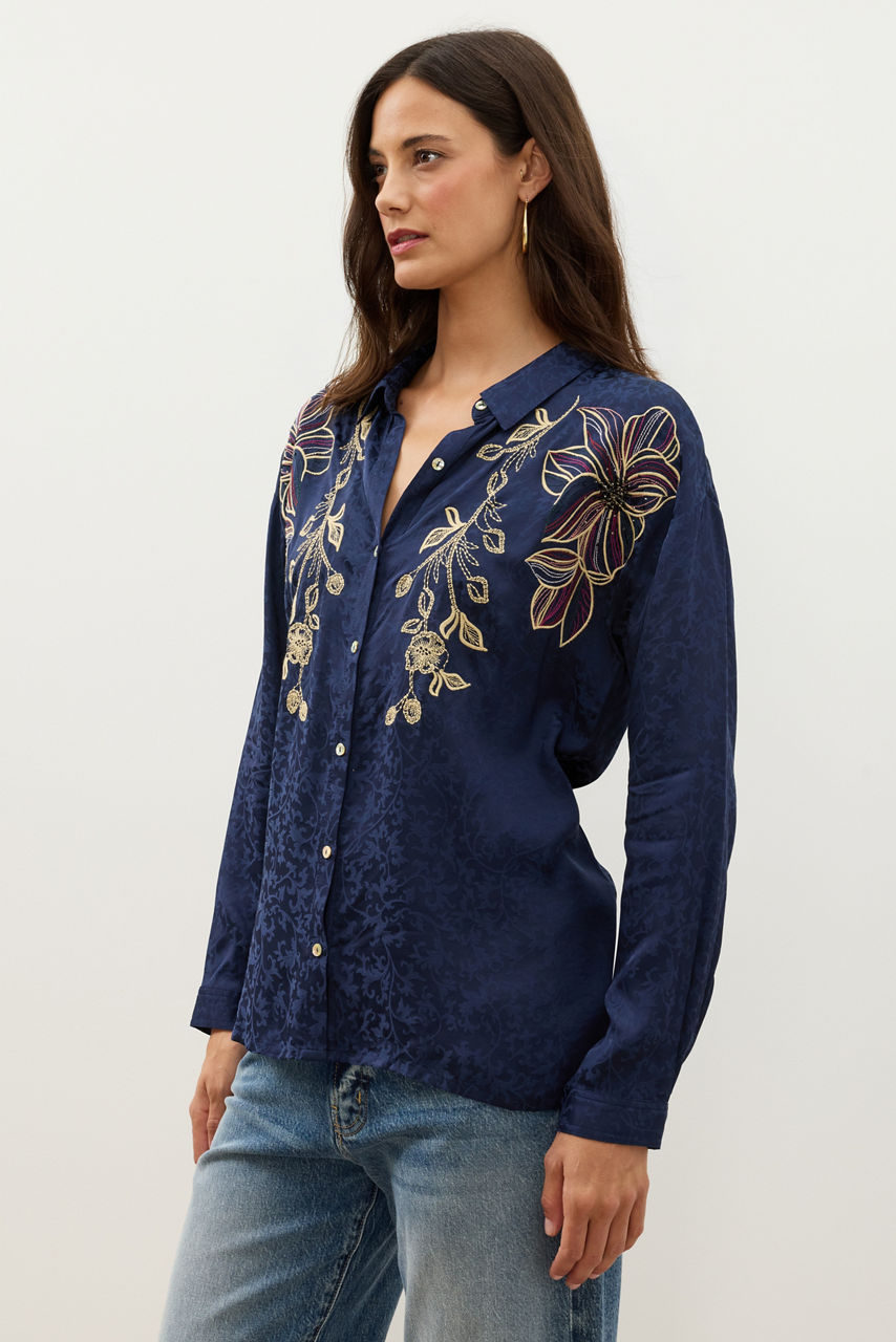 THE AUDREY COLLARED SHIRT, , large image 4