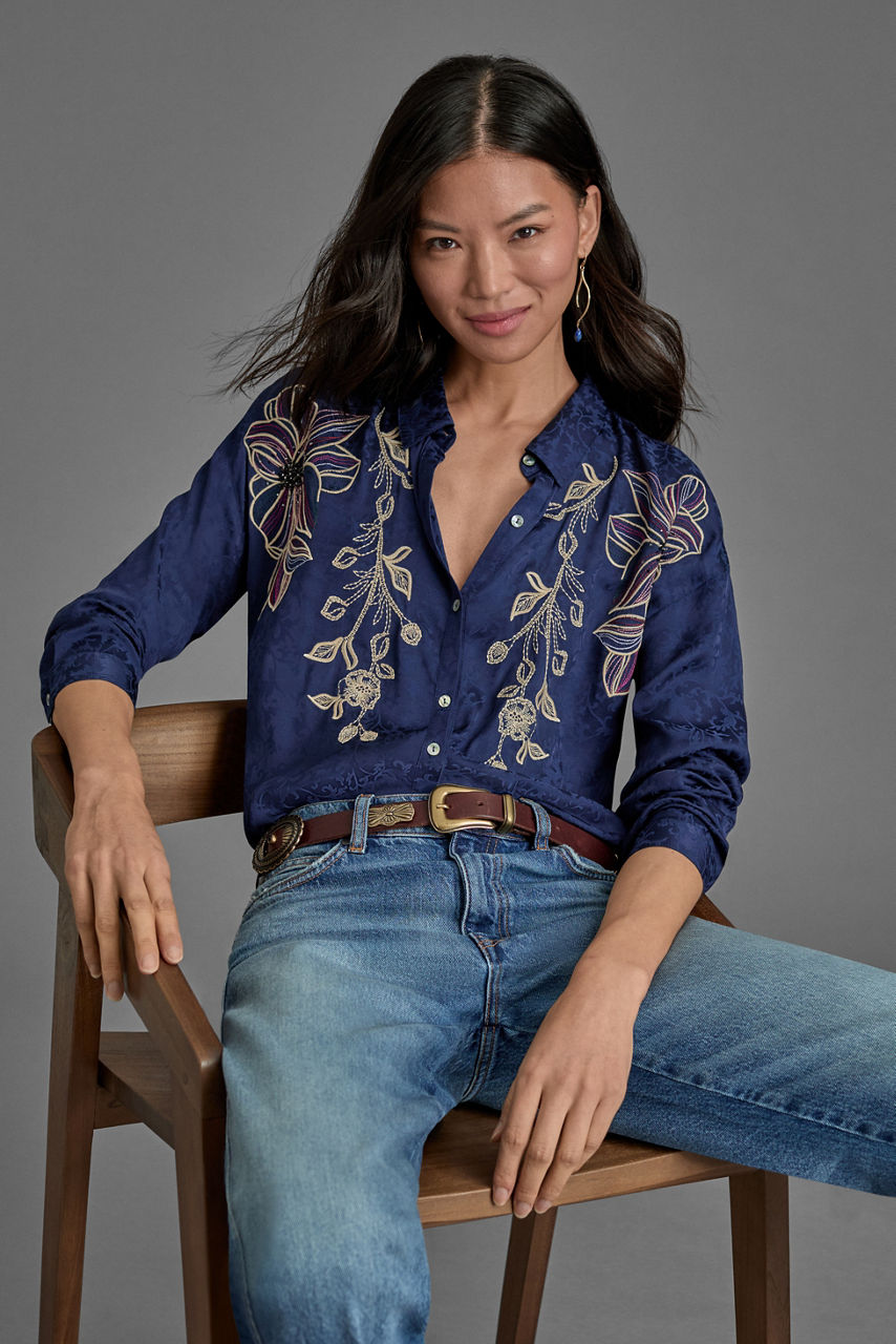 THE AUDREY COLLARED SHIRT, , large image 7
