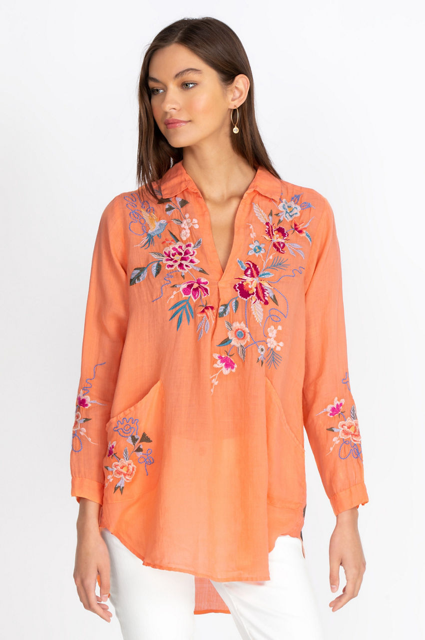 Buy Miro Henley Popover Tunic | Johnny Was
