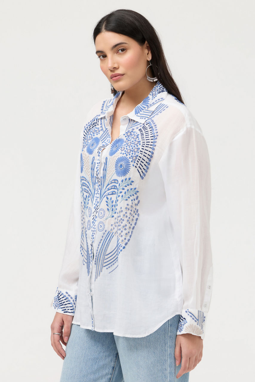 RELAXED BUTTON DOWN SHIRT, , large image 2