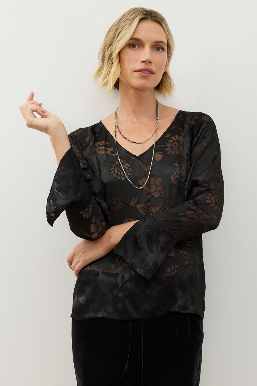 FLARE SLEEVE TOP, , large image 2