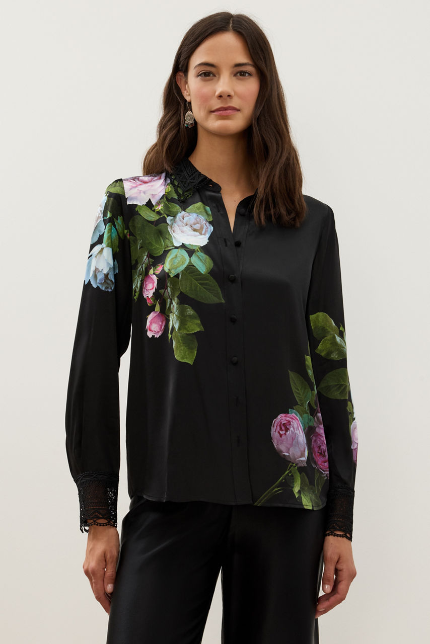AVERI BUTTON DOWN BLOUSE, , large image 3