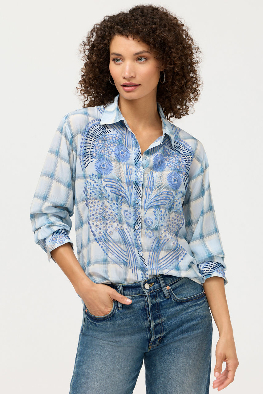 RELAXED BUTTON DOWN SHIRT, , large image 1