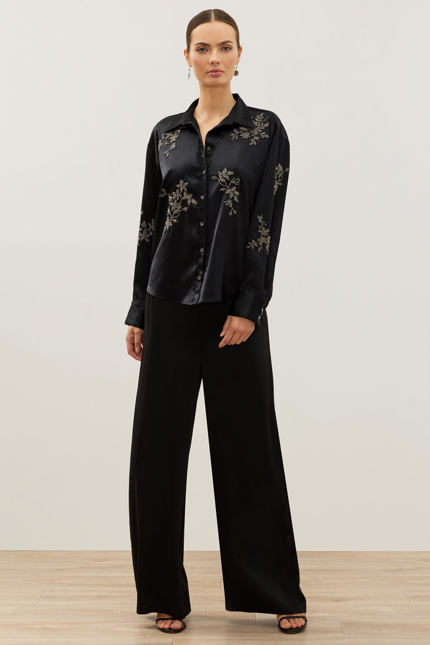 BEADED OVERSIZED SHIRT, , large image 1