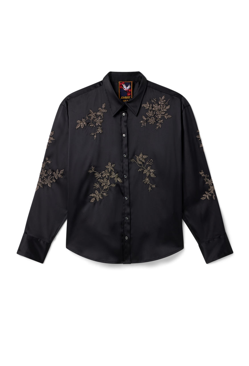 BEADED OVERSIZED SHIRT, , large image 5
