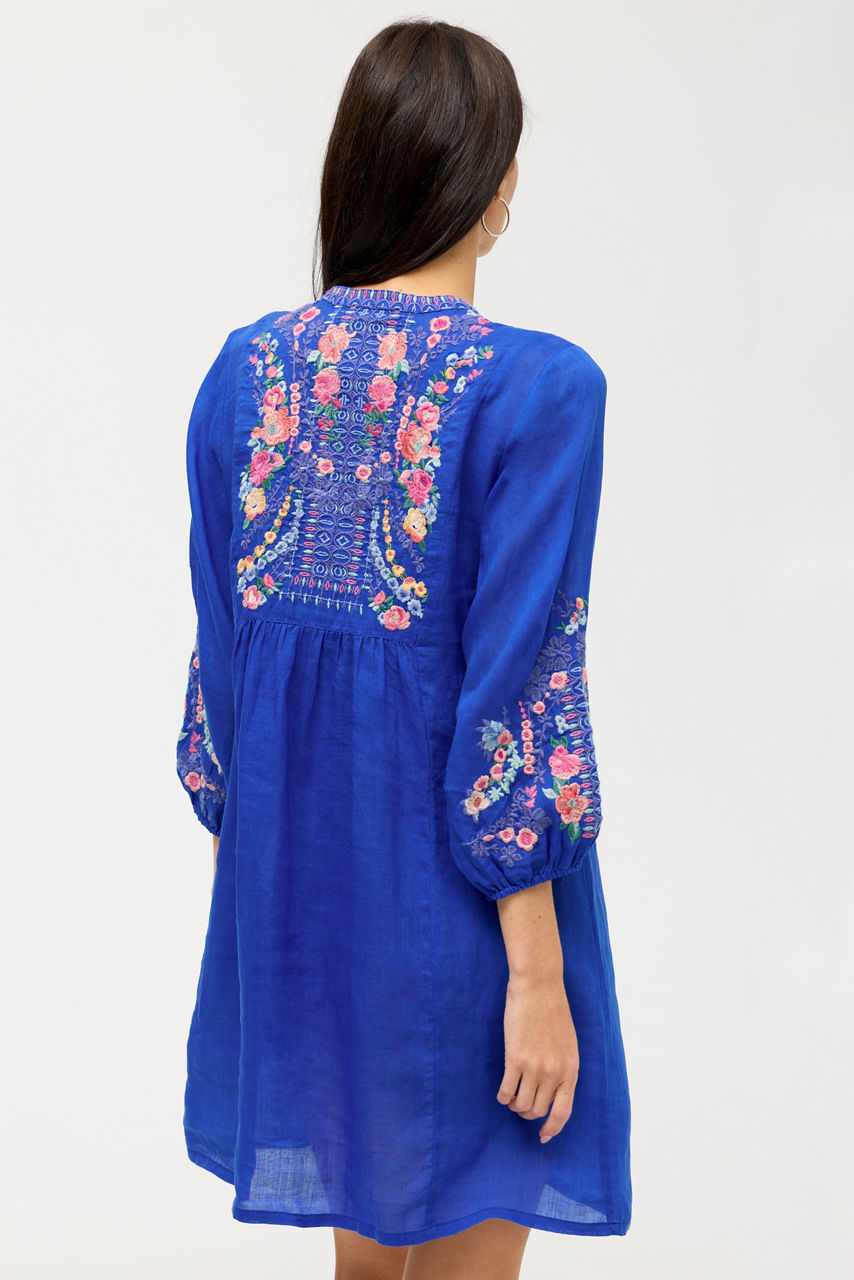 BUTTON FRONT YOKE DRESS, , large image 4