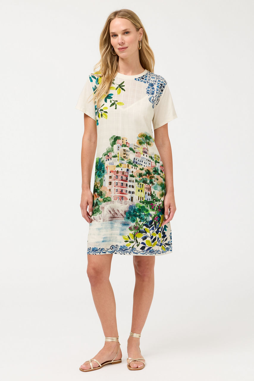 CREW NECK TEE DRESS, , large image 1