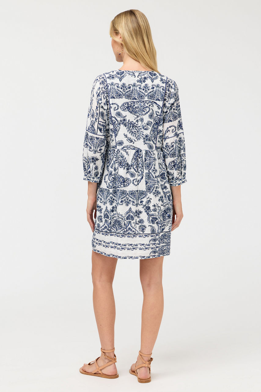 PIPED YOKE TIERED DRESS, , large image 3