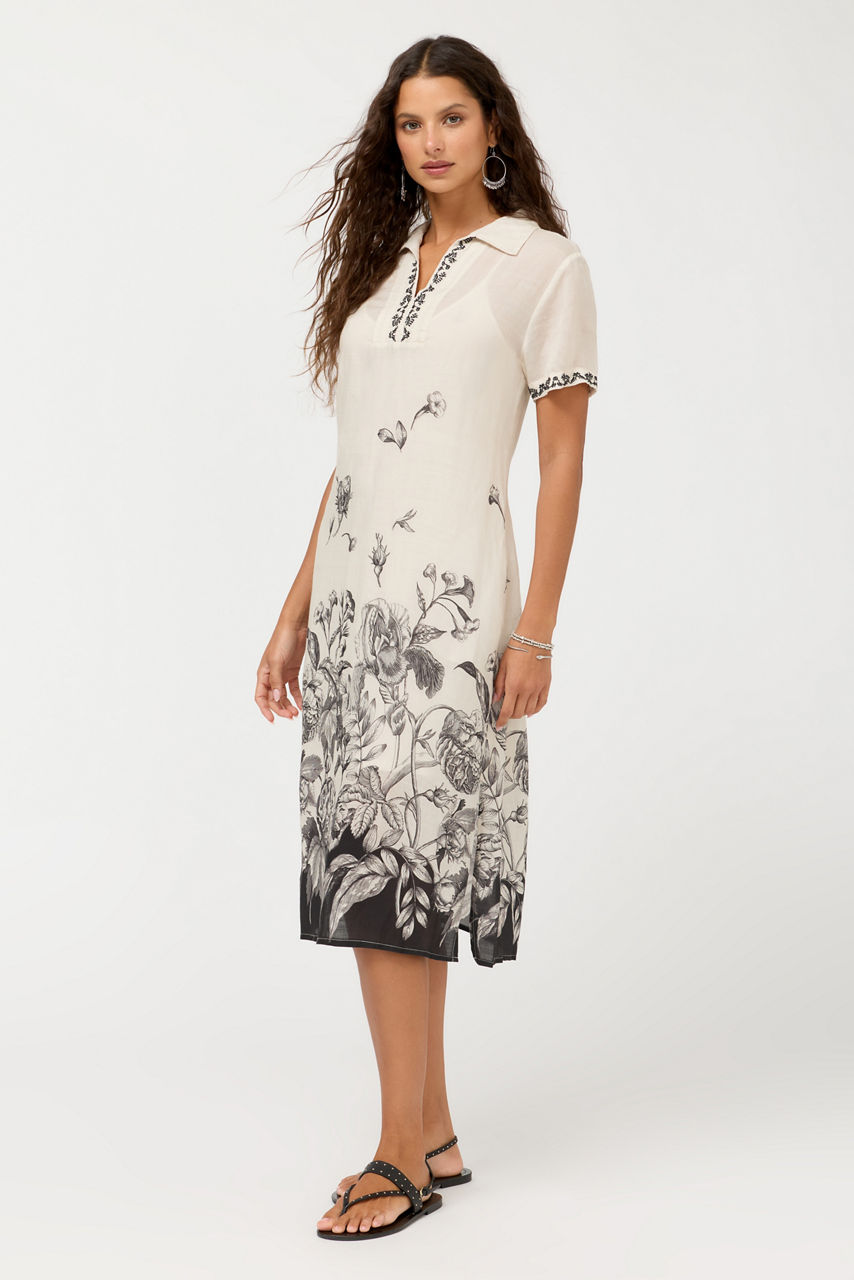 HENLEY COLLARED DRESS, , large image 2