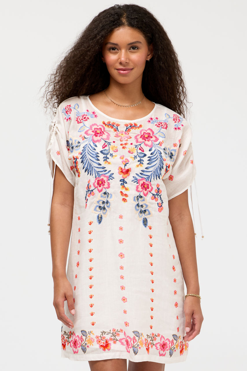 RUCHED SLEEVE DRESS, , large image 1