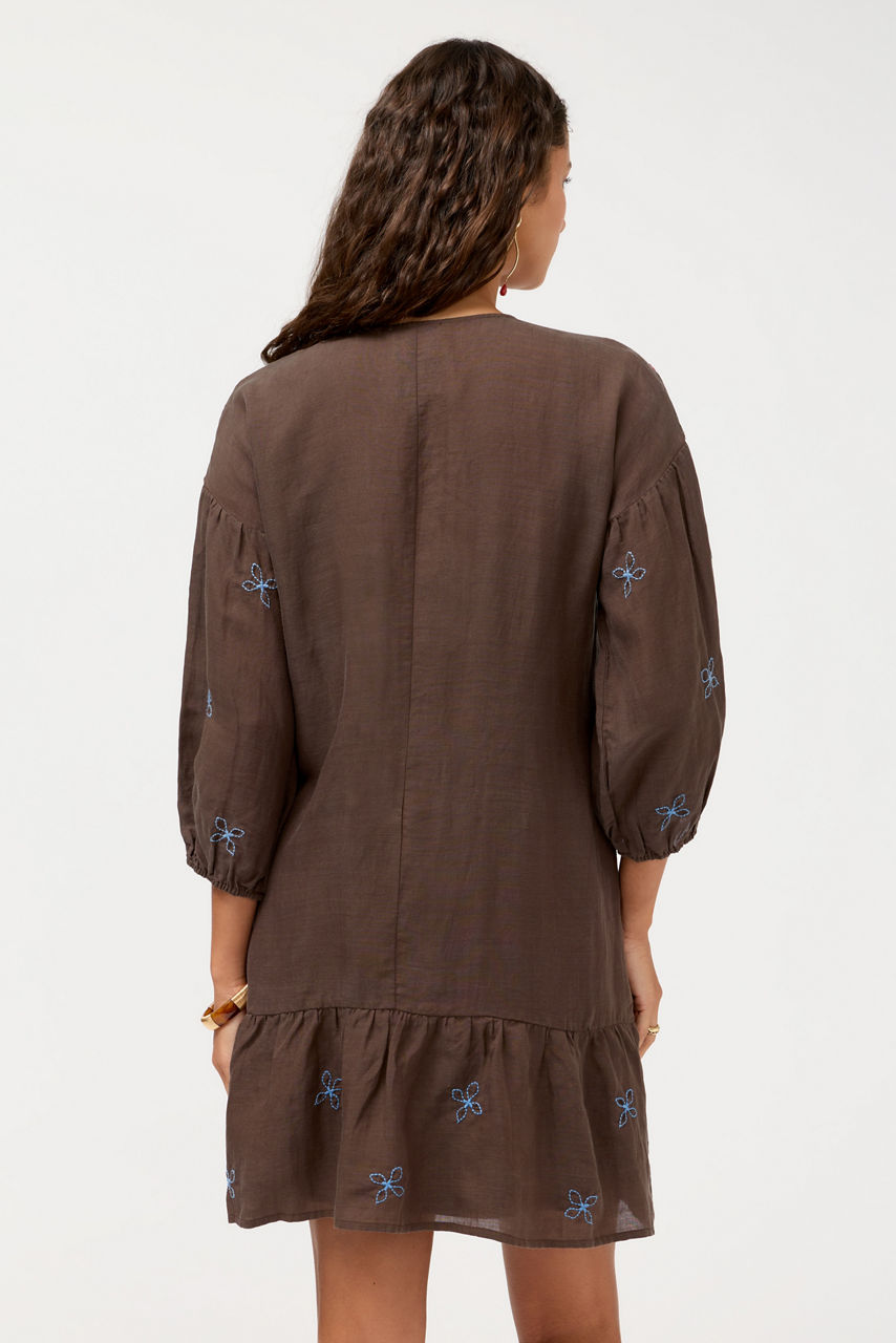 BISHOP SLEEVE FLOUNCE DRESS, , large image 4
