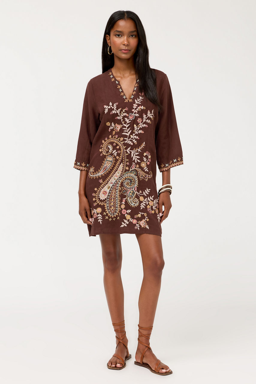 SEAMED SWING DRESS, , large image 1