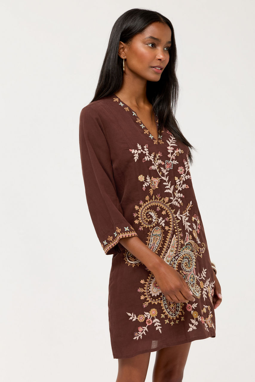SEAMED SWING DRESS, , large image 2
