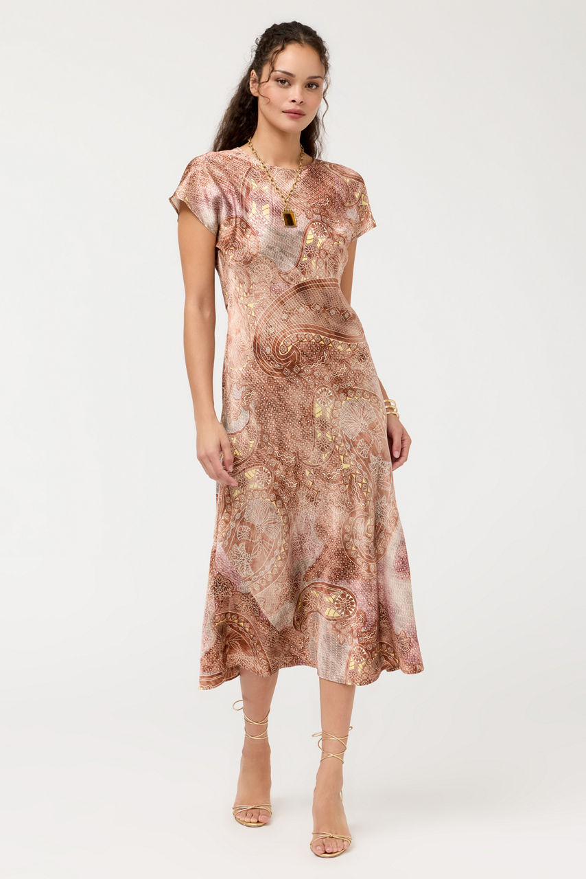 BIAS DOLMAN DRESS, , large image 1