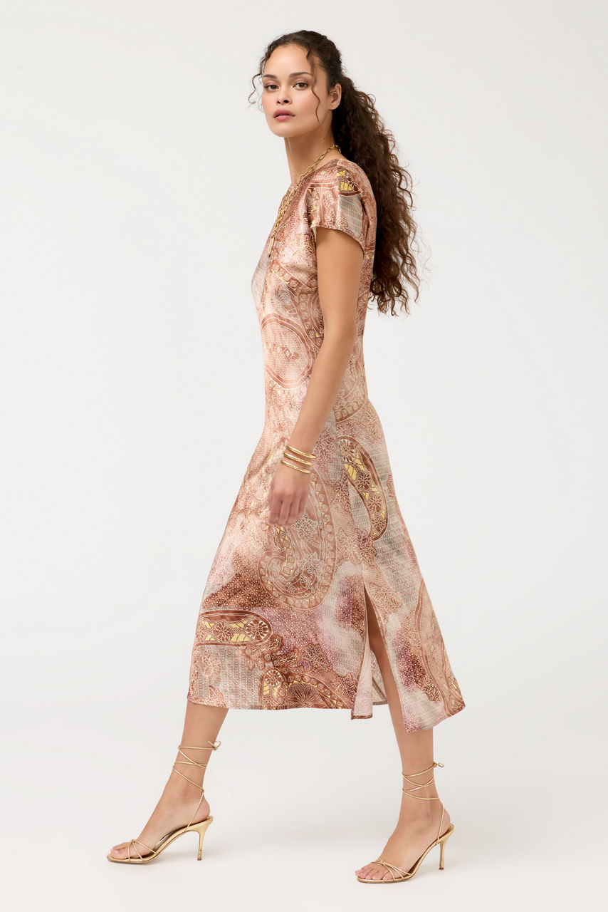 BIAS DOLMAN DRESS, , large image 2