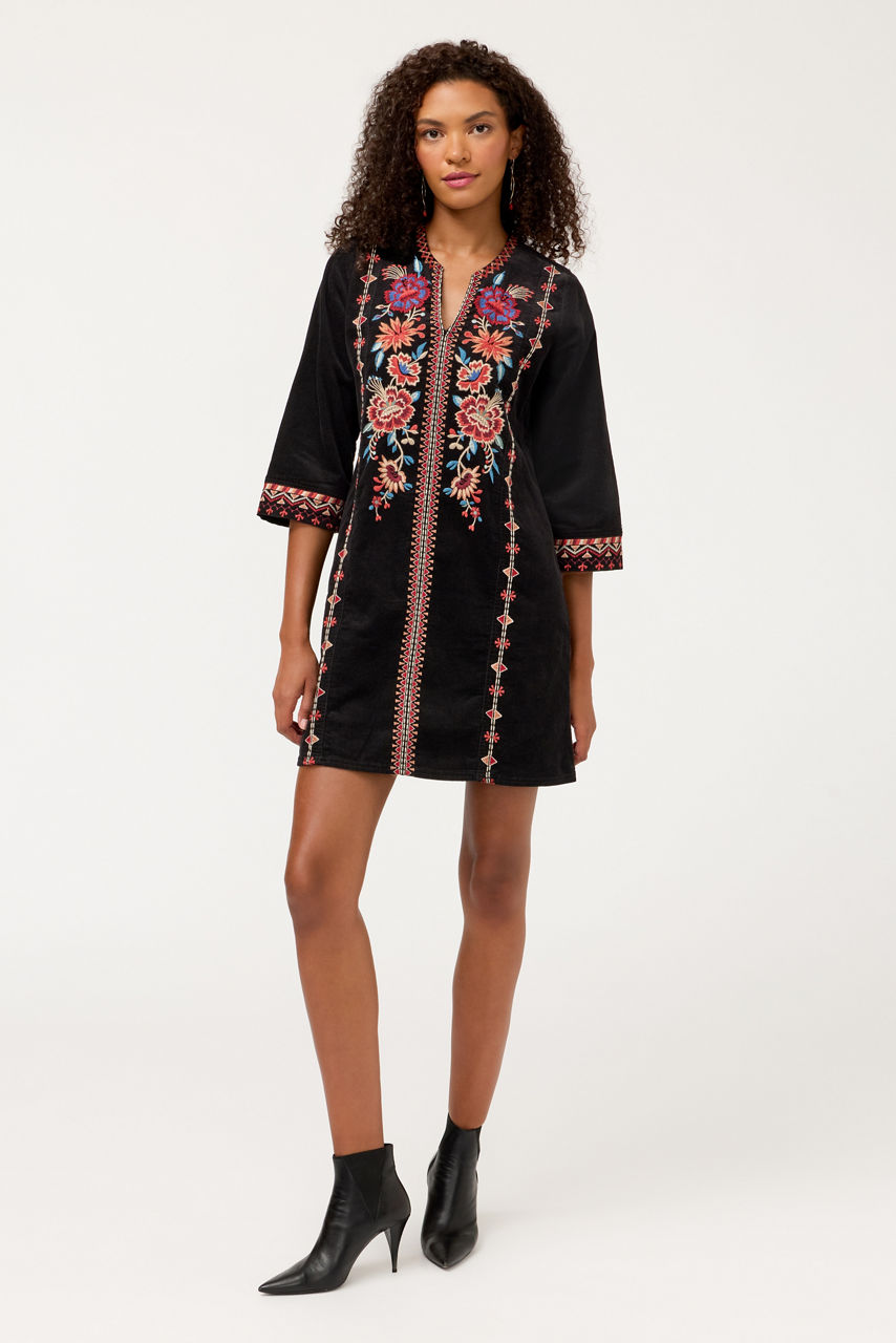 NADIA SEAMED SWING DRESS, , large image 1