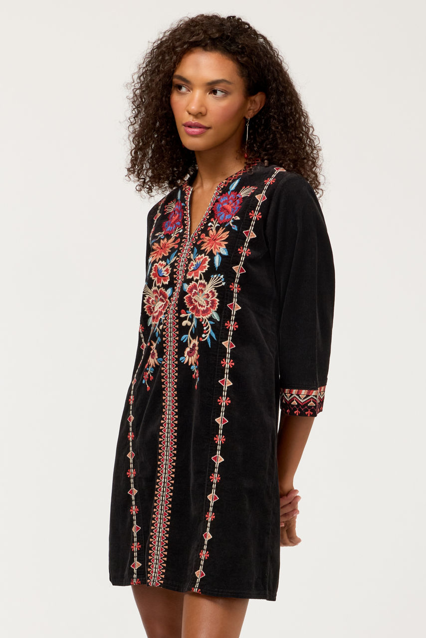 NADIA SEAMED SWING DRESS, , large image 2