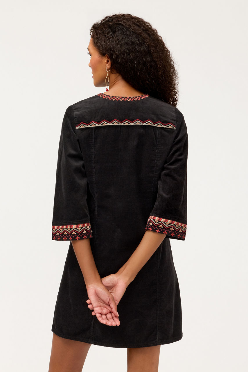 NADIA SEAMED SWING DRESS, , large image 4