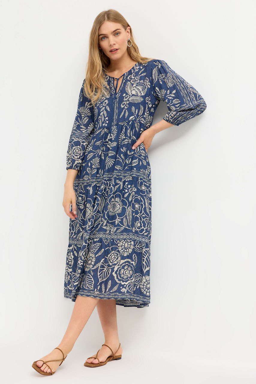 VAELIS TIERED HOUSE DRESS, , large image 1