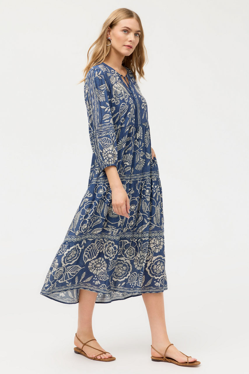 VAELIS TIERED HOUSE DRESS, , large image 3