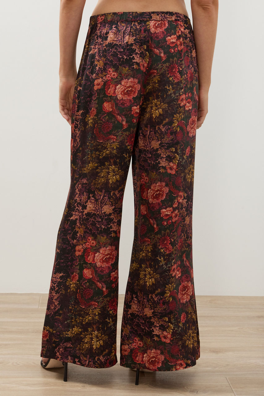 SILK WIDE LEG PANT, , large image 5
