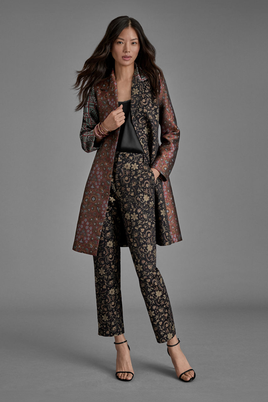 JACQUARD CIGARETTE PANT, , large image 7