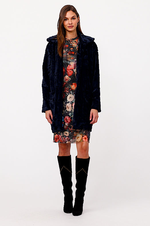 FAUX FUR COAT, , large video