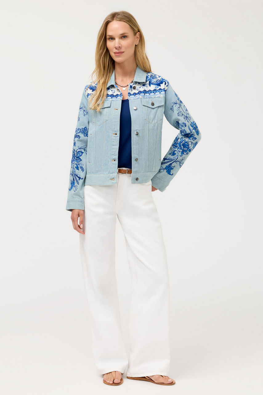 BANDANA DENIM JACKET, , large image 3