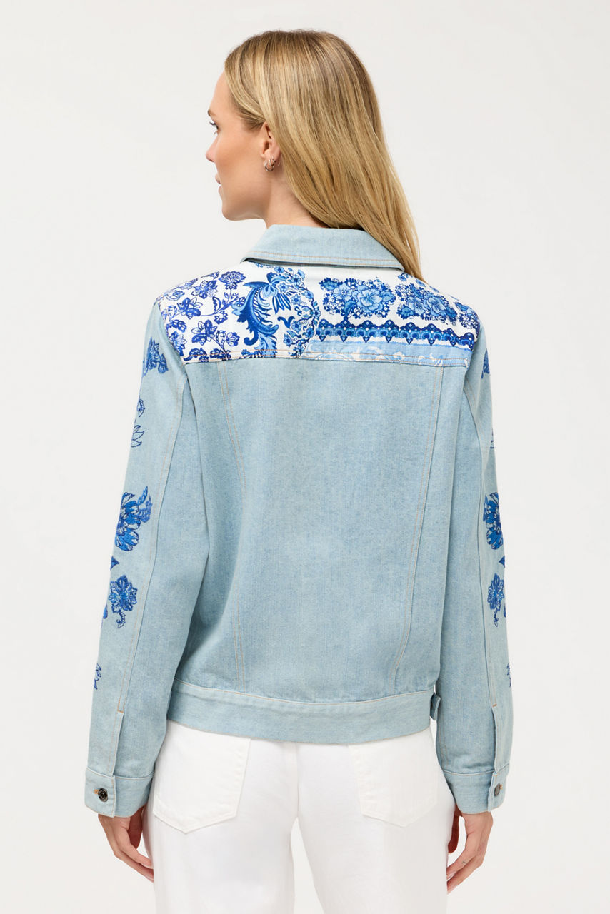 BANDANA DENIM JACKET, , large image 4