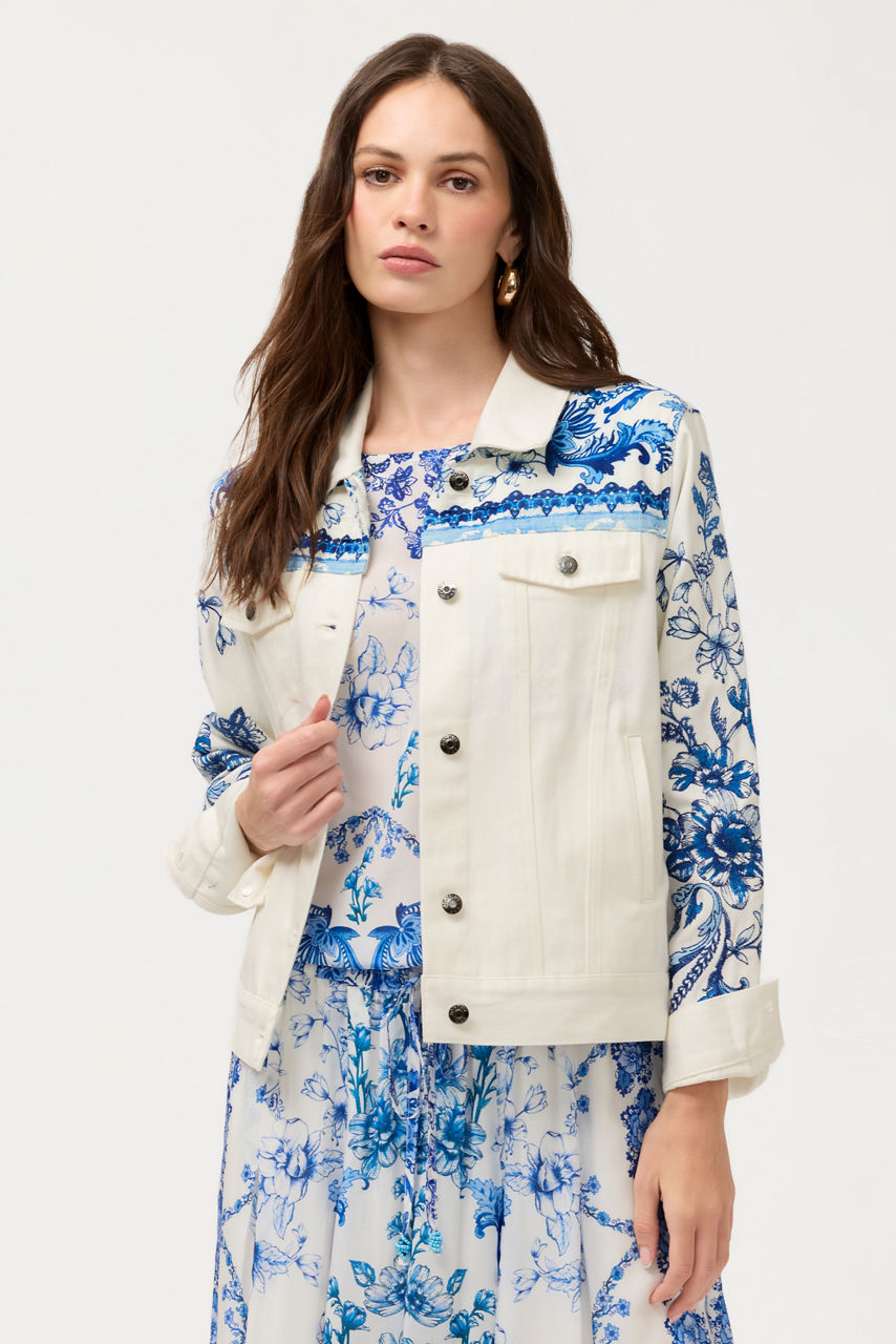 BANDANA DENIM JACKET, , large image 1