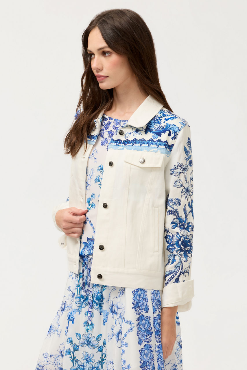 BANDANA DENIM JACKET, , large image 2