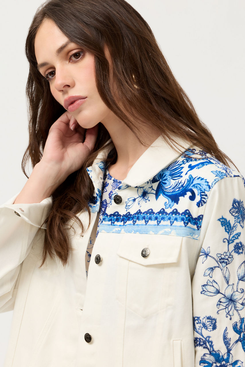 BANDANA DENIM JACKET, , large image 3