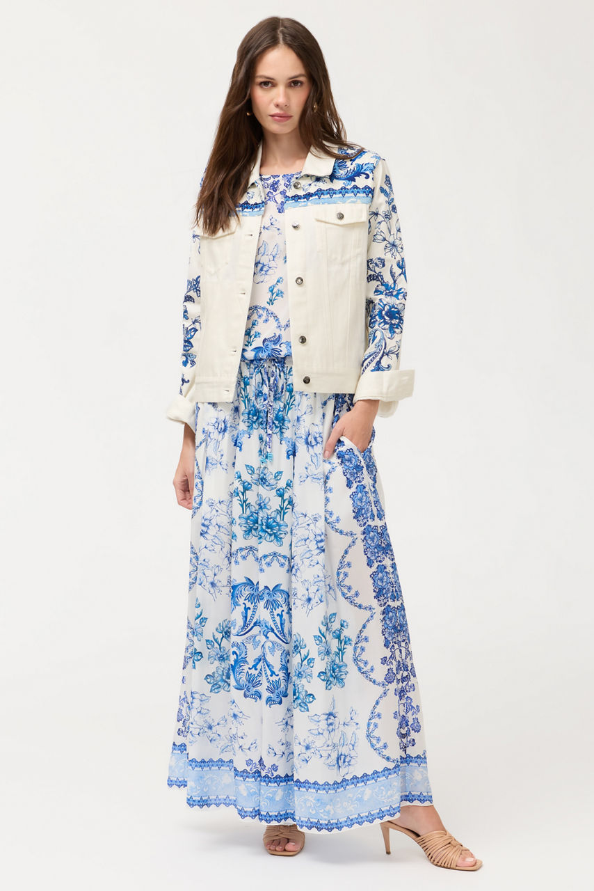 BANDANA DENIM JACKET, , large image 4