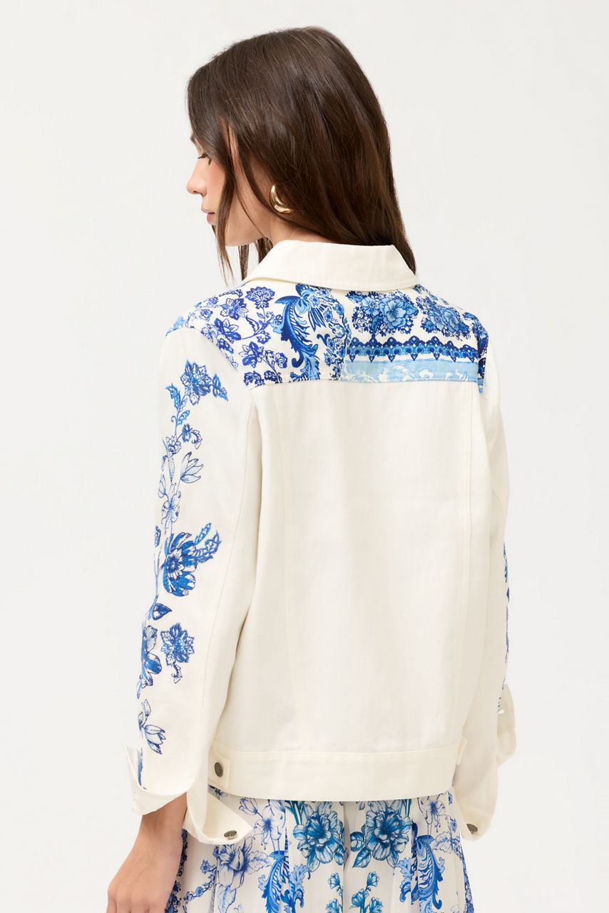 BANDANA DENIM JACKET, , large image 5