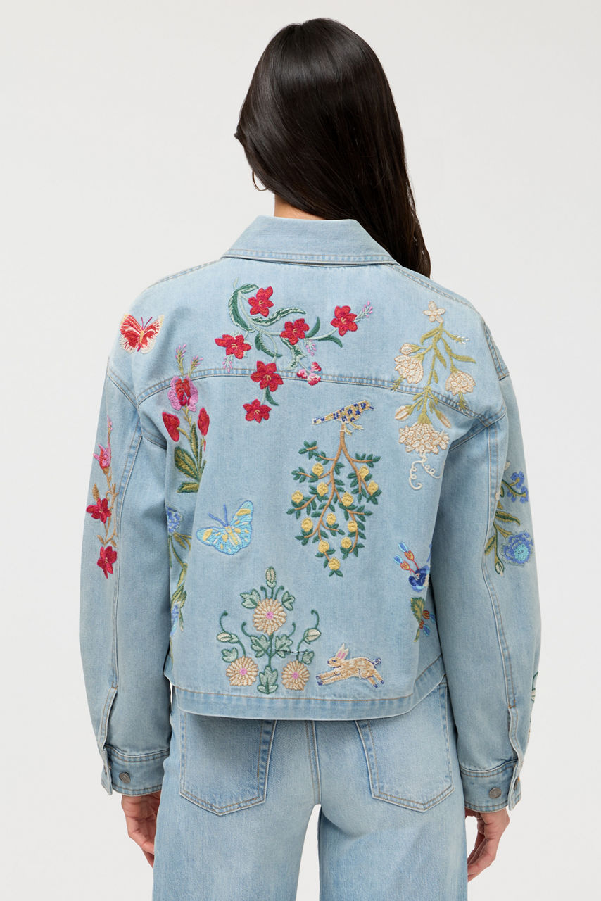 BEATRIX CROPPED DENIM JACKET, , large image 4