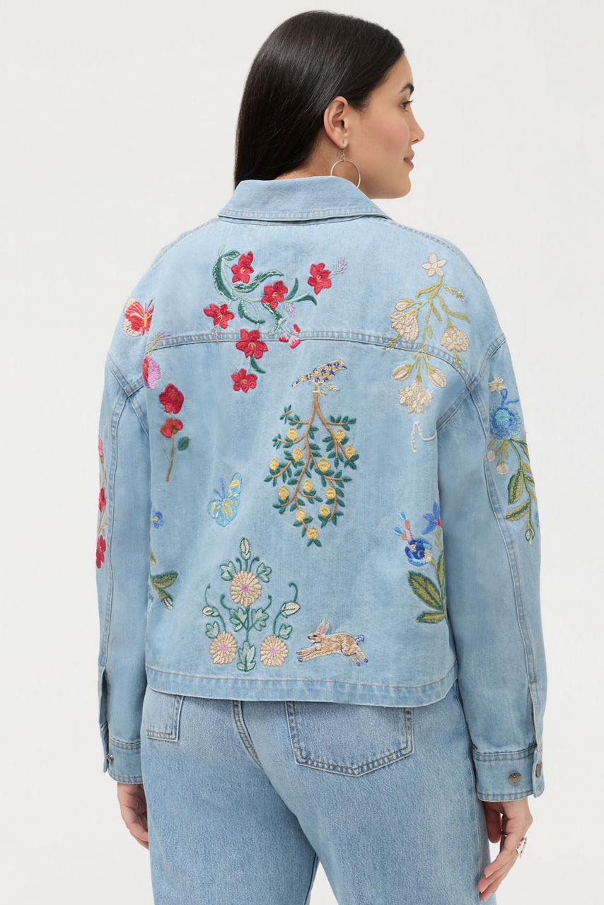 BEATRIX CROPPED DENIM JACKET, , large image 4