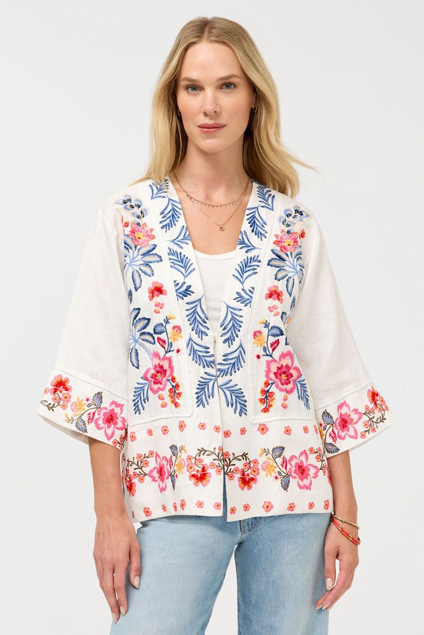 WIDE HEM KIMONO, , large image 1