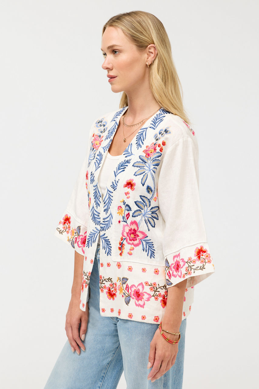 WIDE HEM KIMONO, , large image 2