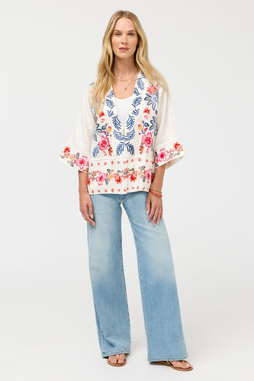 WIDE HEM KIMONO, , large image 3