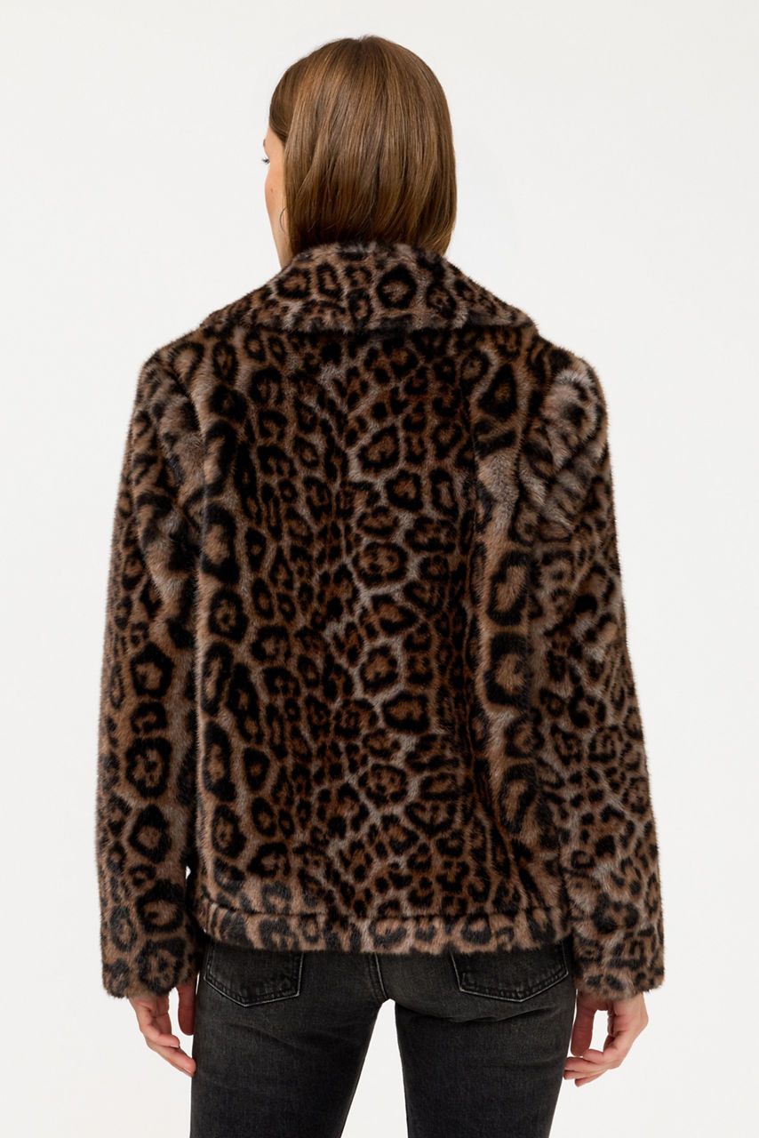 FAUX FUR CROPPED COAT, , large image 3