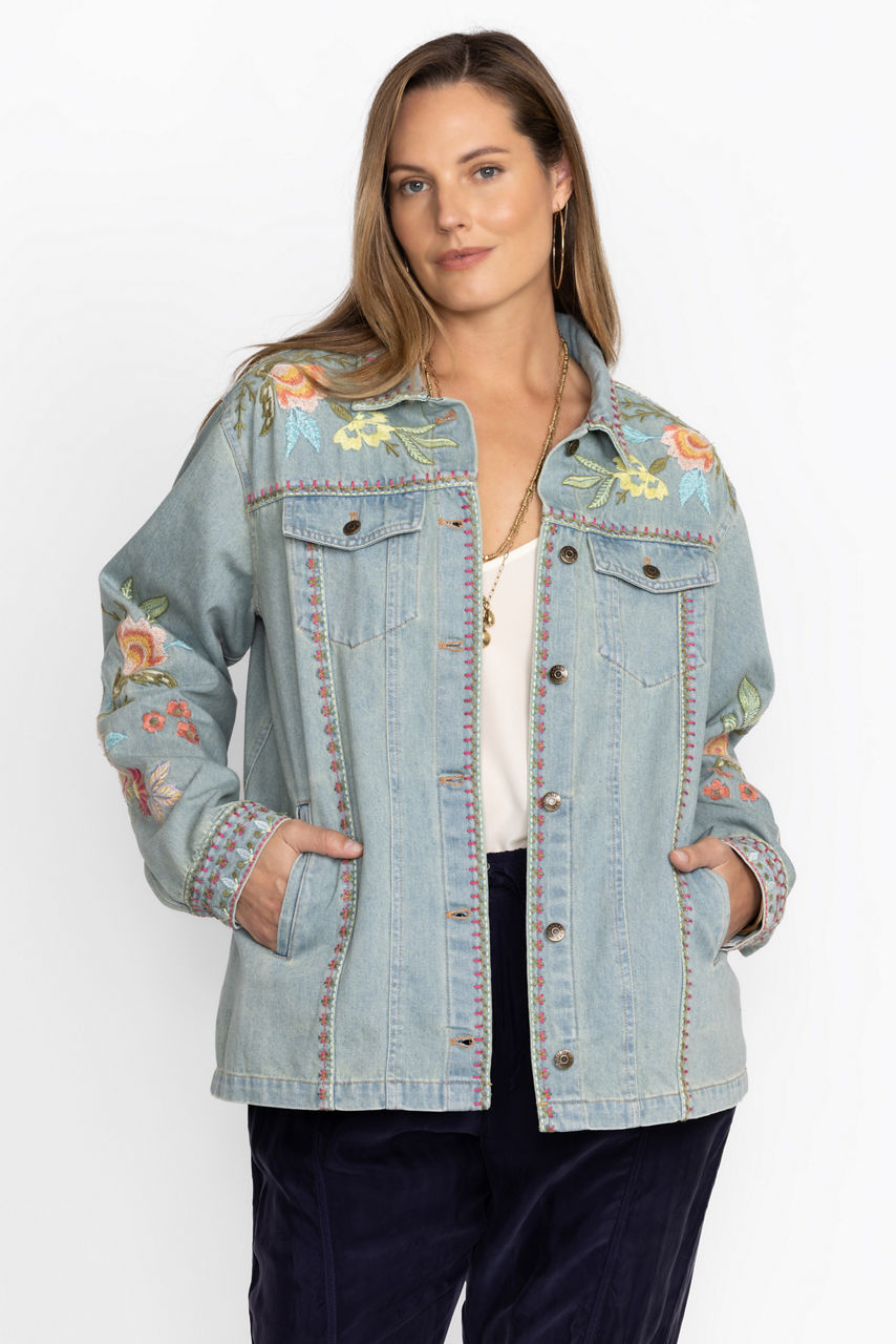 CAMELLIA OVERSIZED DENIM JACKET - thumbnail 6