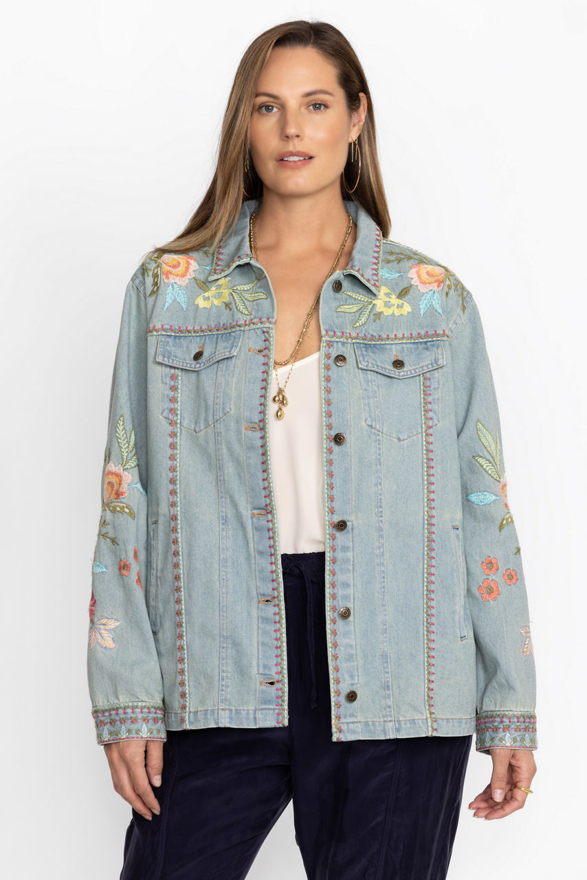 CAMELLIA OVERSIZED DENIM JACKET - thumbnail 7