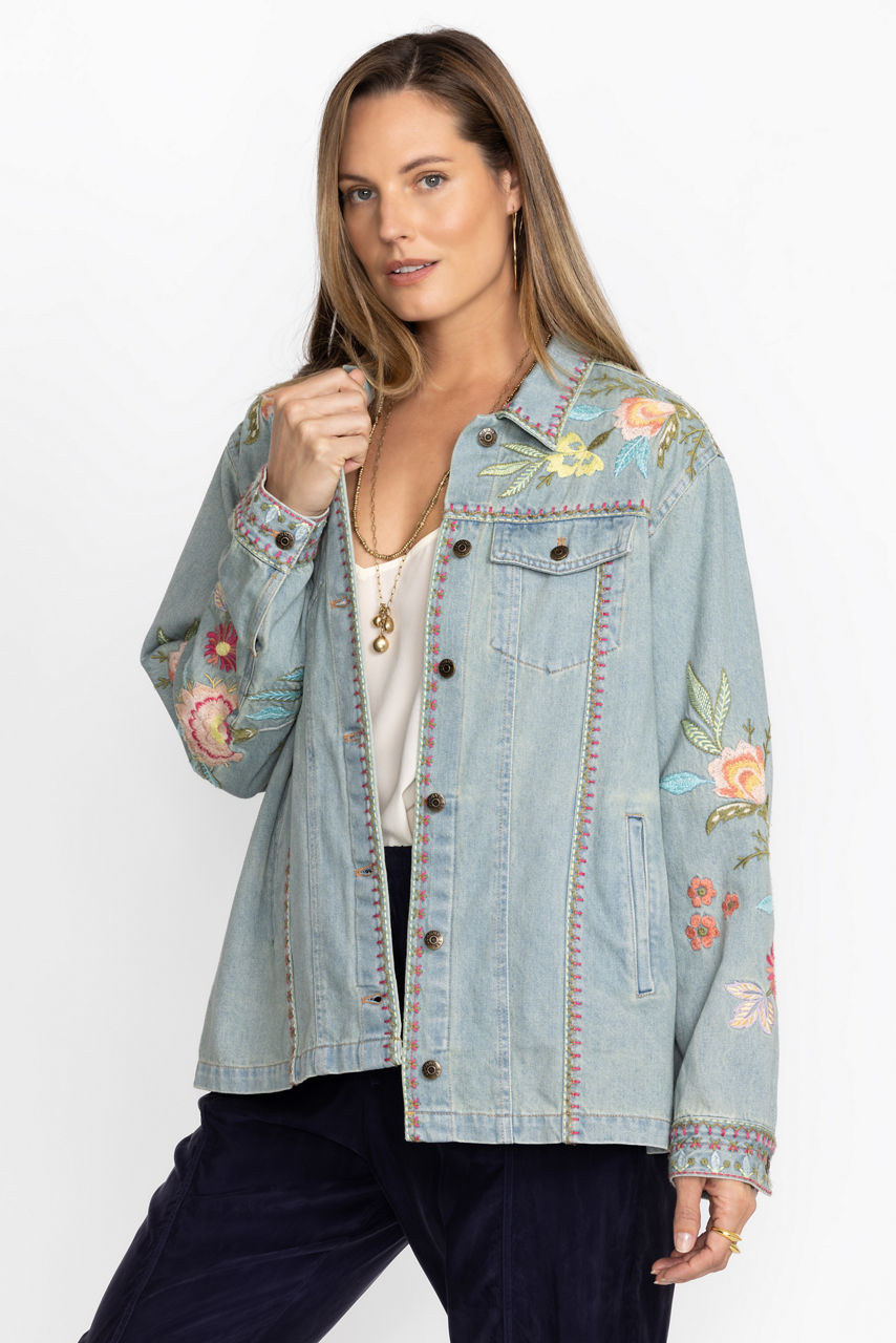 CAMELLIA OVERSIZED DENIM JACKET - thumbnail 8